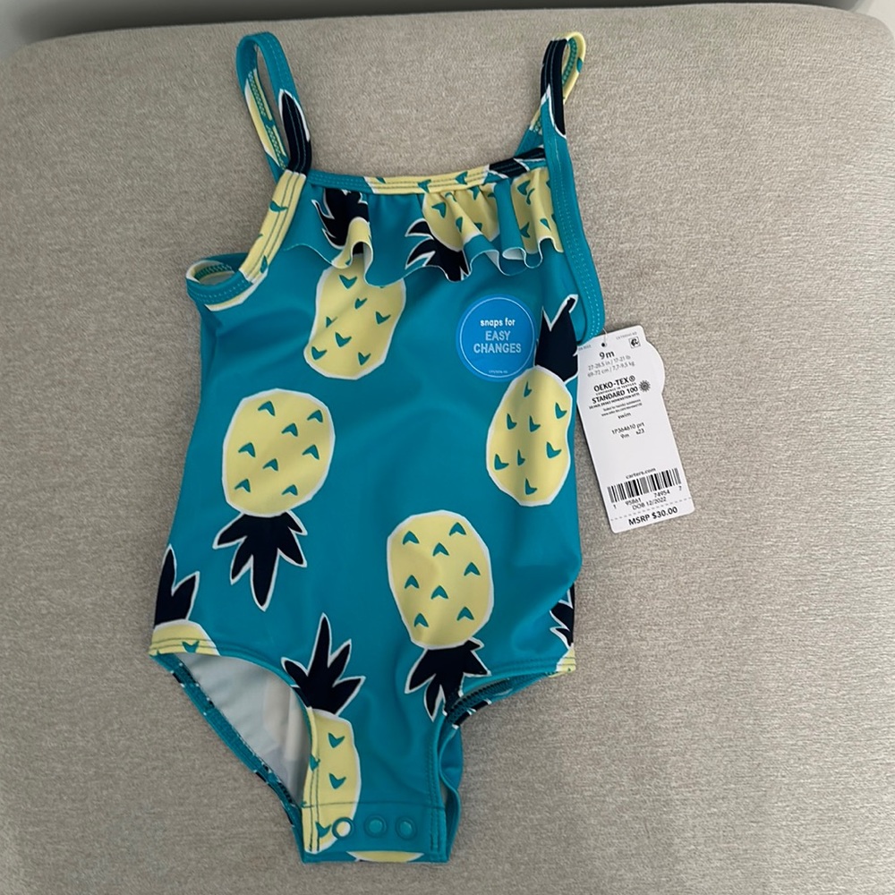 9 Month Pineapple Swimsuit